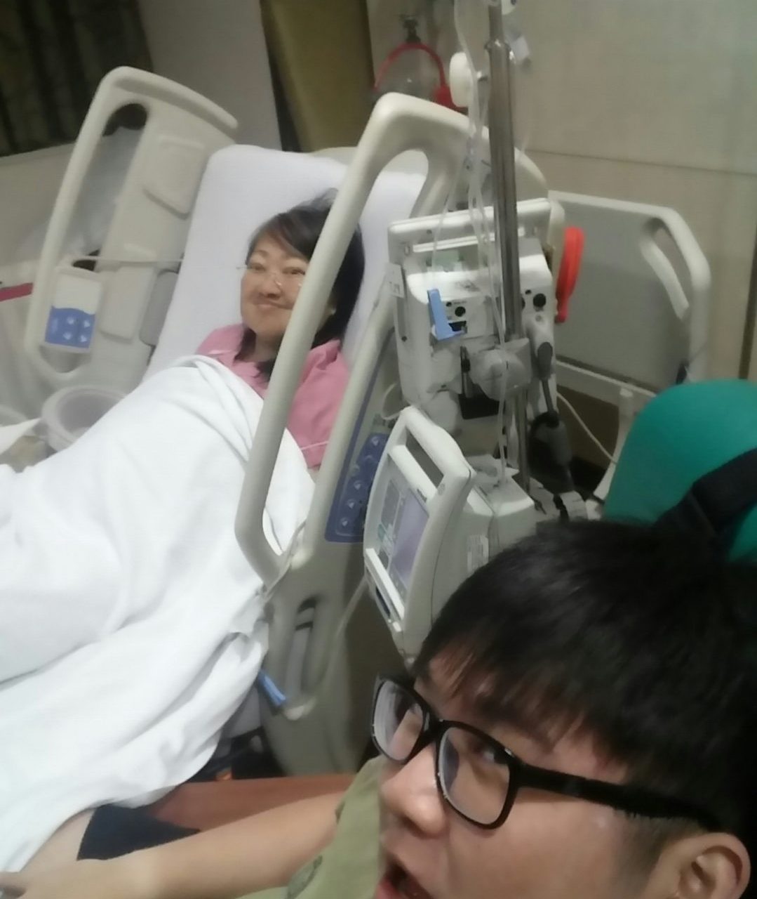 Rice-Media-Lost-Mother-Cancer-Gain-Relationship-3 During one of our hospital sleepovers.