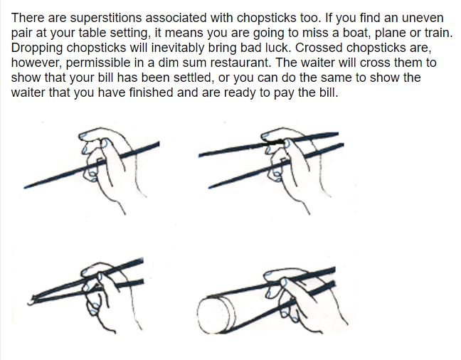 chopstick technique
